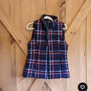 Plaid Puffer Vest